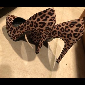 Cheetah print heels
